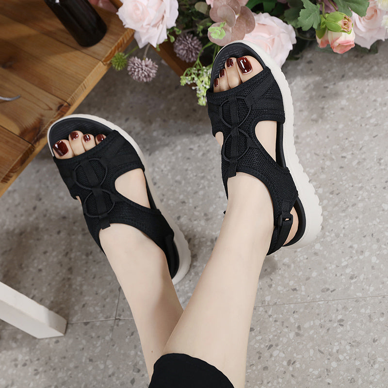Women Solid Color Hollow Out Casual Lady Sandals - Image 12