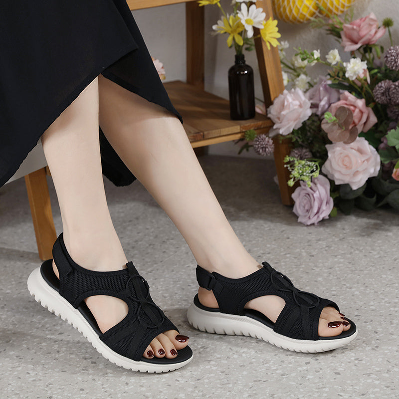 Women Solid Color Hollow Out Casual Lady Sandals - Image 9