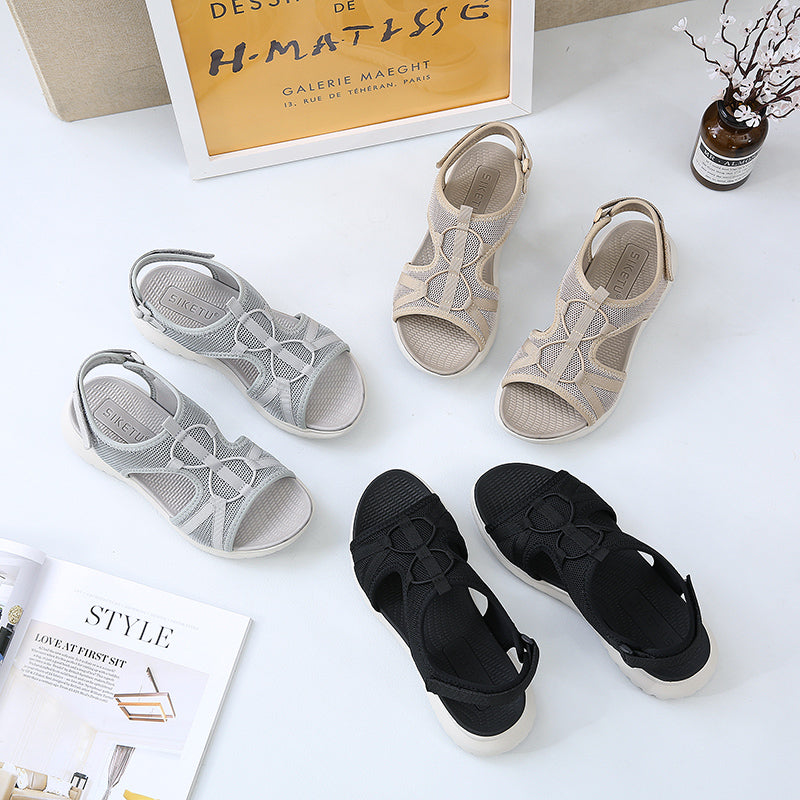 Women Solid Color Hollow Out Casual Lady Sandals - Image 3