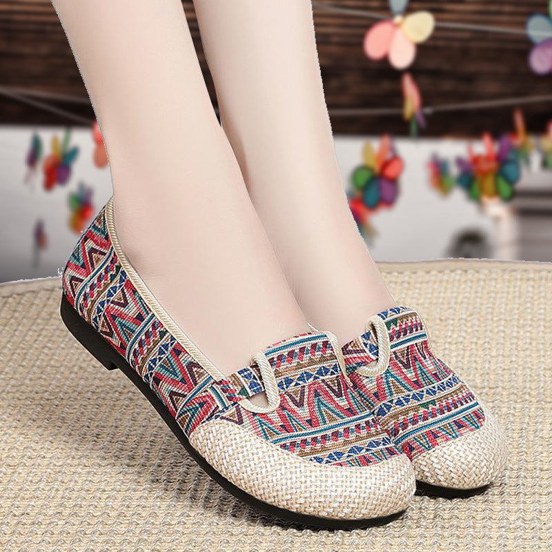 Women's Vintage Slip On Shallow Loafers