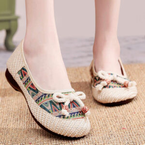 Alternative view of 2023 New Soft Sole Women's Shoes Shallow Mouth Linen Shoes