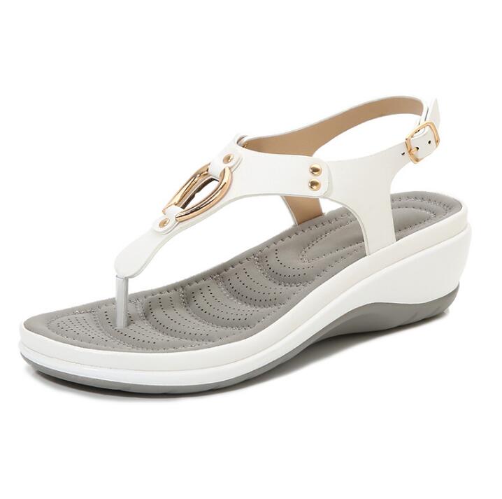 Summer Beach Solid Color Flip Flops For Women Clip Toe Ladies Shoes - Image 11