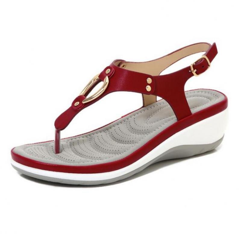 Summer Beach Solid Color Flip Flops For Women Clip Toe Ladies Shoes - Image 7